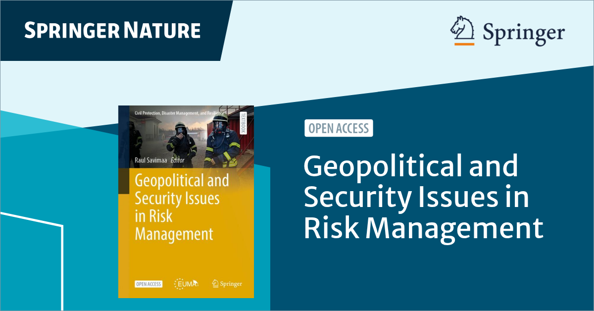 New Springer Book Explores Geopolitical and Security Challenges in Risk Management